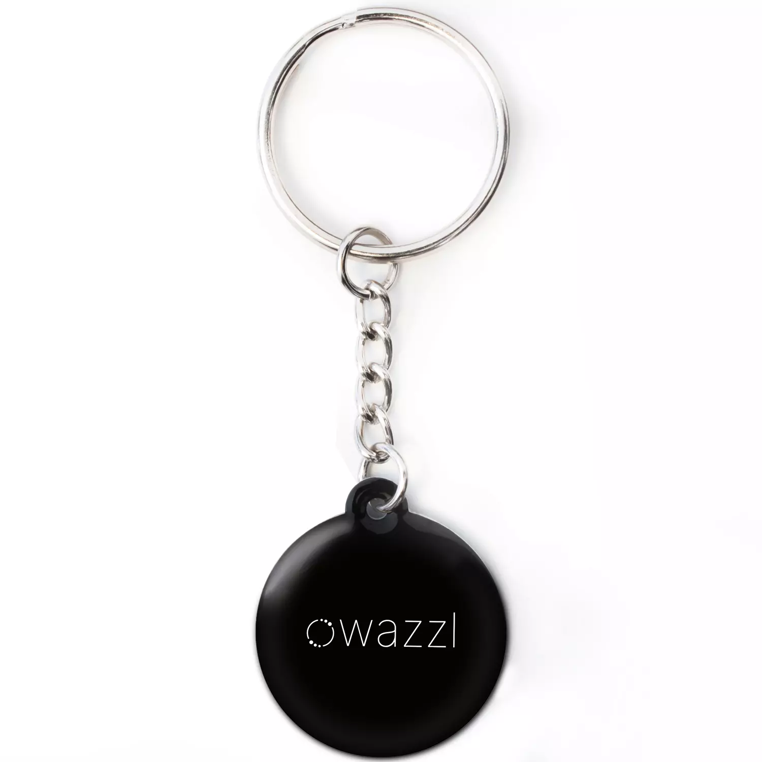 Porte-clés wazzl noir - carte de visite numérique NFC